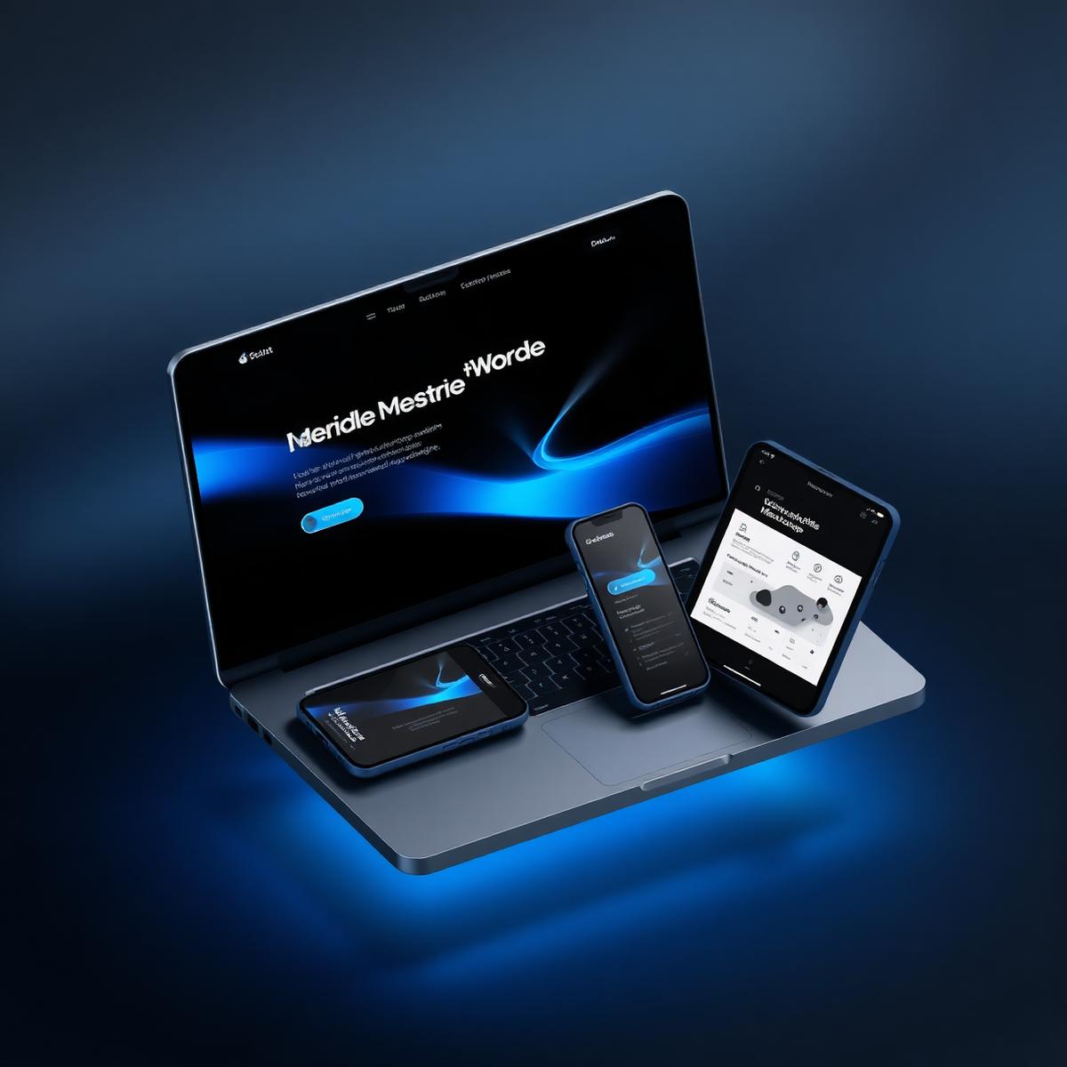 Mockups de sites e landing pages desenvolvidos pela agência