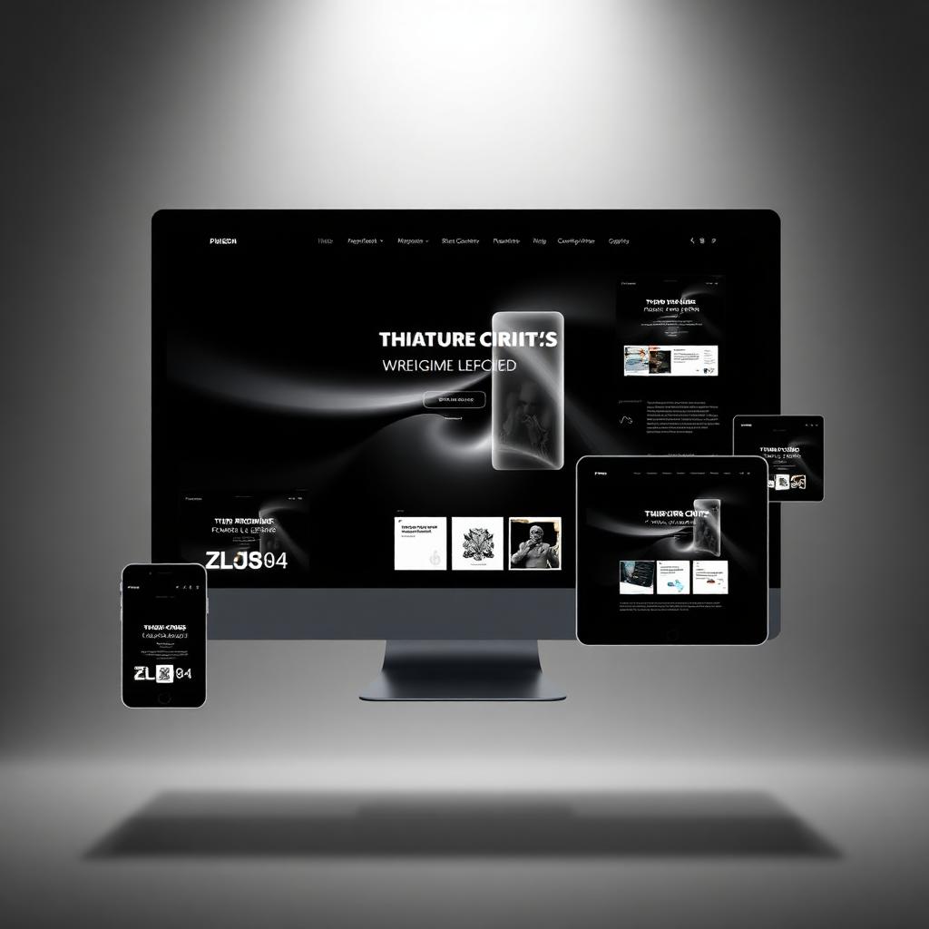 Mockups de sites e landing pages desenvolvidos pela agência